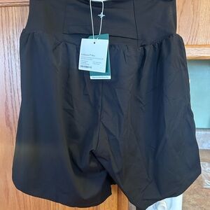 Black High-Waisted Shorts